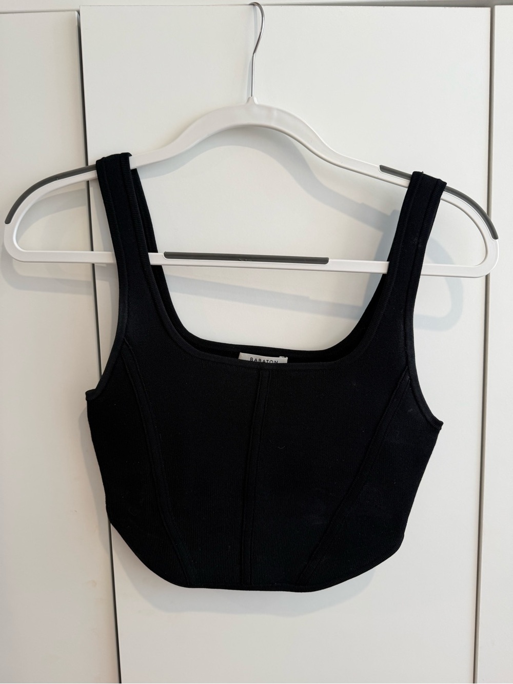 Aritzia Babaton Black Crop Top/Tank